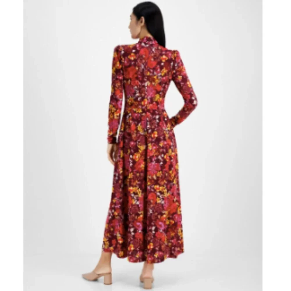 Rachel Rachel Roy Women's Harland Floral-Print a-Line Dress - Fall Garland - Picture 4 of 7